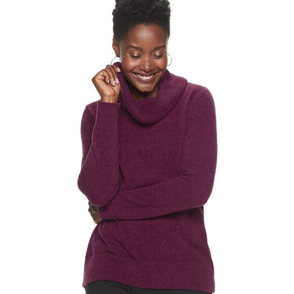 Croft & Barrow Cowl Neck Sweater L - Picture 1 of 7